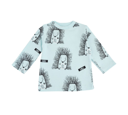 minikin 242290368 tricou cu mânecă lungă "hedgehog" (m.68) albastru