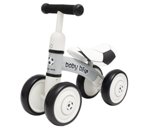 BabyMix 51009 Беговел Baby Bike Football белый  babymix 51009 Беговел baby bike football белый