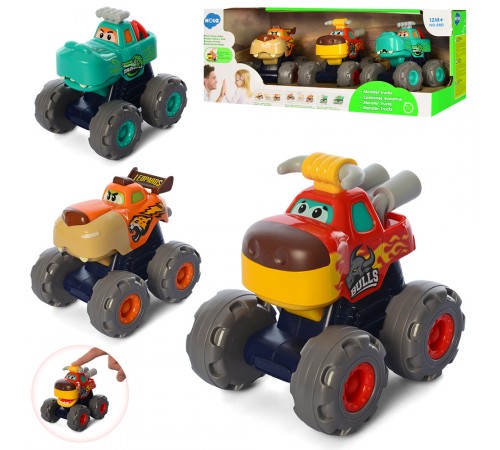  hola toys 3151 Набор машинок инерционных "monster trucks"