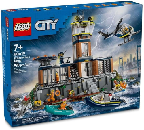  lego city 60419 constructor "insula-inchisoare" (980 el.)