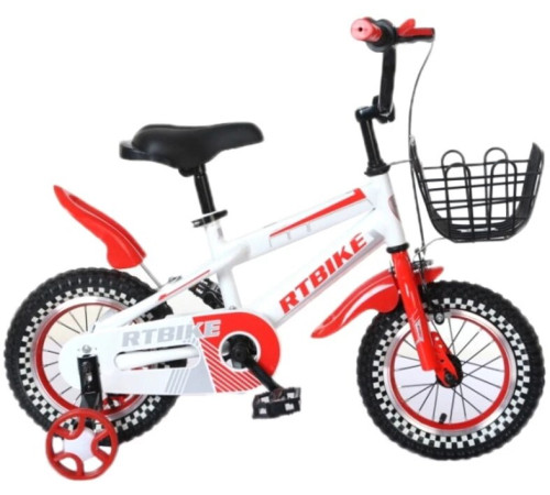  bicicleta "rtbike 12" alb/roșu