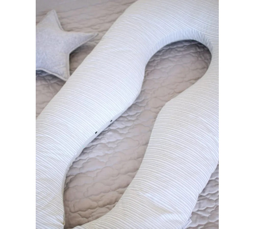 veres 301.15.06 pernă pentru gravide &icirc;n formă de u (140х75 cm.) gri\triunghiuri