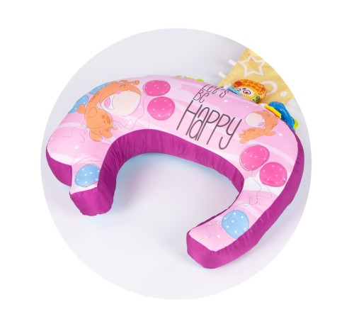 chipolino pwb025022pi pernă multifuncțională 5 în 1 pentru bebeluși (roz)