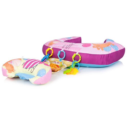 chipolino pwb025022pi pernă multifuncțională 5 în 1 pentru bebeluși (roz)
