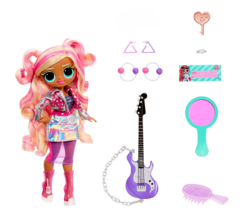 l.o.l. 542681 set de joaca cu papusa l.o.l. surprise! o.m.g. seria eye spy&ndash;jordan boltz "rockstar"
