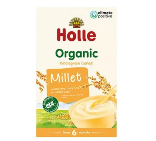holle bio organic set de terci  orez + mei (6 luni+) 150 g.