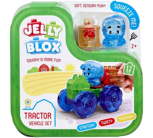 Jucării pentru Copii - Magazin Online de Jucării ieftine in Chisinau Baby-Boom in Moldova jelly blox 932945 constructor senzorial "tractor" (14 el.)