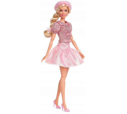 barbie jbj53 Коллекционная кукла "the move" в розовом пышном платье