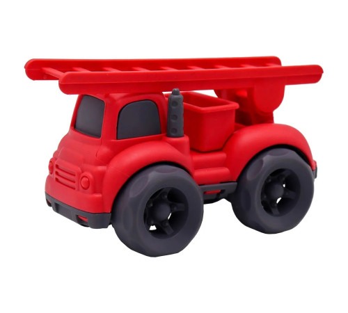 funky toys ft0278075 mașină de pompieri cu scară eco (10 cm) roșie