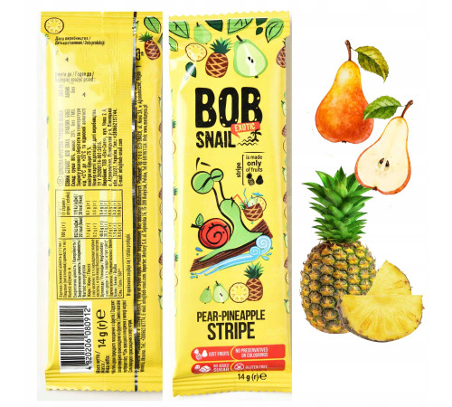 bob snail Натуральные конфеты "Груша-Ананас" (14 гр.)