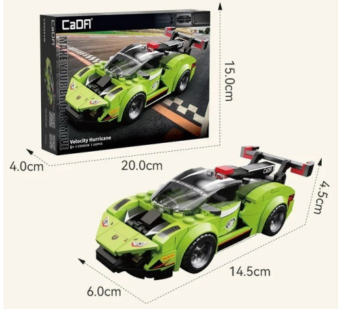 cada c55052w Конструктор "velocity hurricane" (165 дет.)