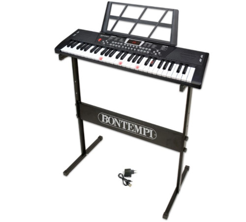  bontempi 165436 claviatură electronică cu 54 de clape iluminate