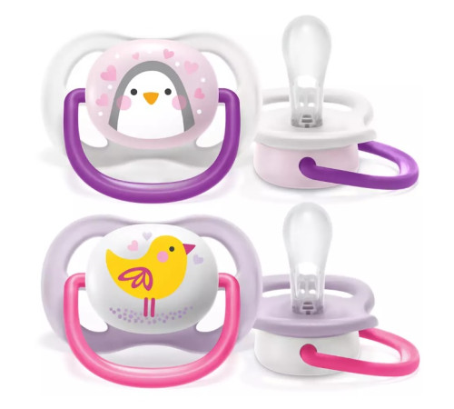 avent scf080/11 Пустышка силиконовая ultra air "i love" 2 шт. (0-6 м.) в асс.