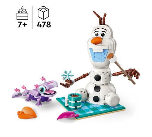 lego disney 43287 constructor "picnicul lui olaf și bruni" (478 el.)
