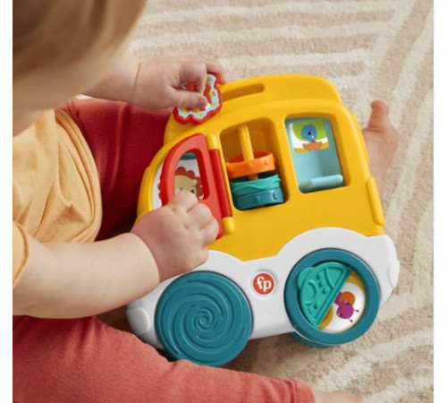 fisher-price hxk32 jucărie educativă mini-panou de activități "animale vesele" (in sort.)