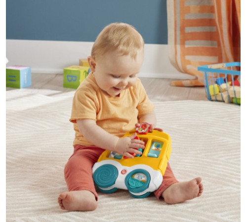 fisher-price hxk32 jucărie educativă mini-panou de activități "animale vesele" (in sort.)