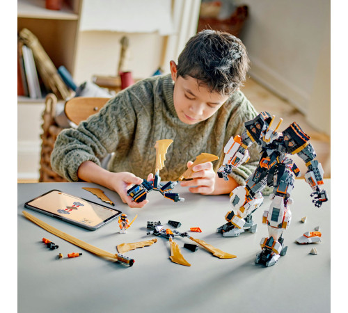 lego ninjago 71821 Конструктор "Механический Титан-Дракон Коула" (1055 дет.)