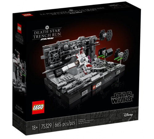  lego star wars 75329 constructor "diorama "trench run" al stelei morții" (665 el.)