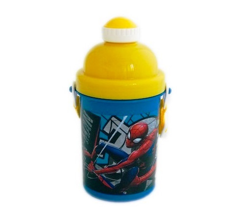 total office spr44453 cana de plastic "spiderman" (400 ml.)