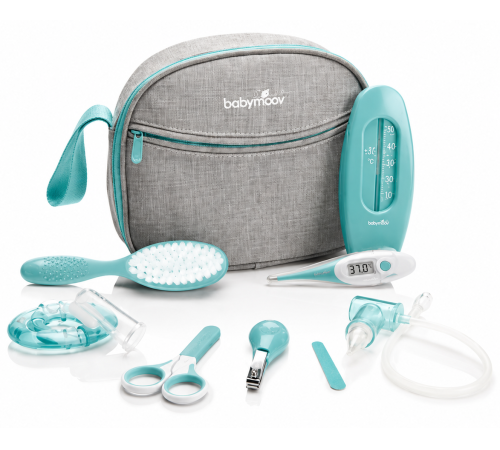  babymoov a032002 Набор для ухода за новорожденным "grooming set aqua" (9 предметов)