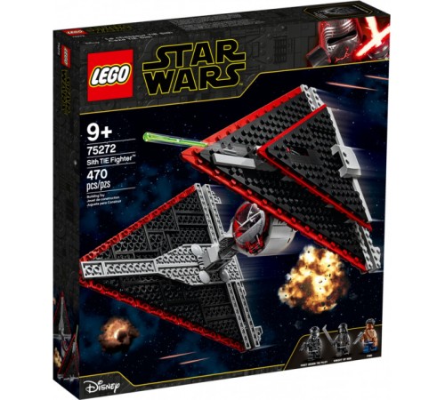  lego star wars 75272 Конструктор "Истребитель СИД ситхов" (470 дет.)