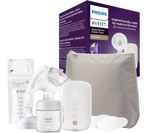 avent 0scf396/31 Одинарный электронный молокоотсос c сумкой для хранения