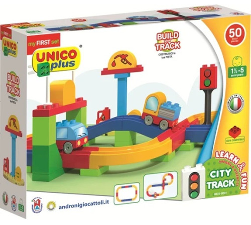  androni 8633-0001 Конструктор unicoplus "city track" (50 дет.)