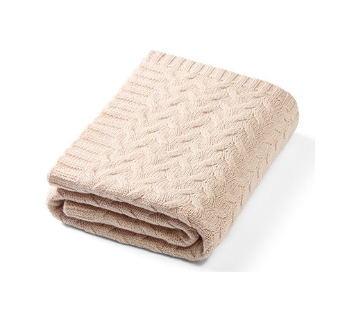  babyono-81295 1648/01 Плед из мериносовой шерсти (75 x 100 см) светло-бежевый