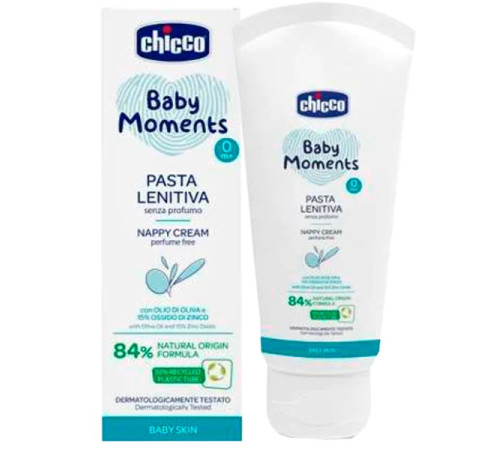 chicco crema sub scutec "baby moments" (100 ml.)