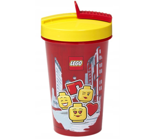 lego Детский питьевой стакан с трубочкой girl (500 мл)