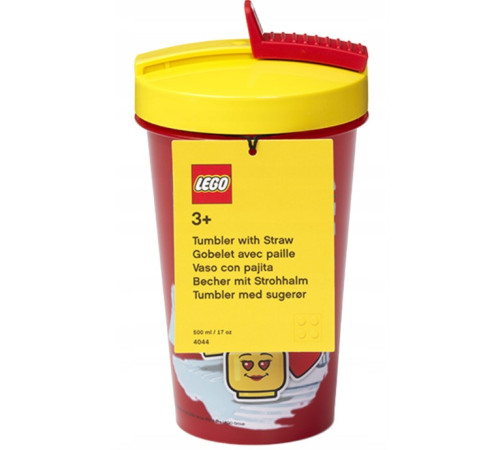lego Детский питьевой стакан с трубочкой girl (500 мл)