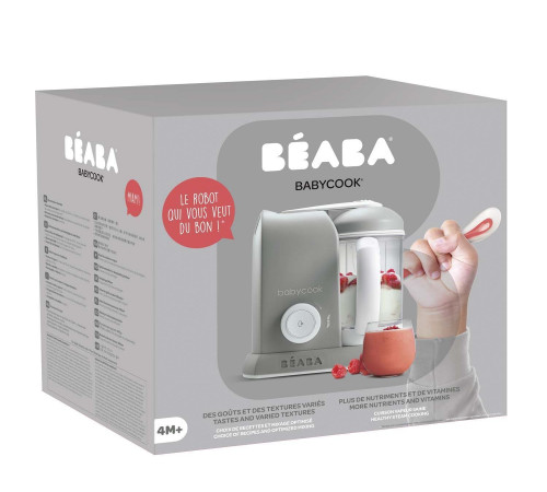 beaba 5064 robot de gătit cu abur şi blender "babycook solo" gri