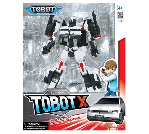  tobot 301171 robot transformabil "tobot x&rdquo; (22 cm) alb
