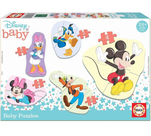  educa 18590 Пазлы 5в1 "Малыш Микки и друзья" (19 эл.)