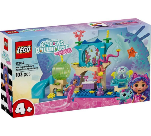 Детский магазин в Кишиневе в Молдове lego gabby's dollhouse 11204 Конструктор "Приключения русалочки Гэбби в аквариуме" (103 эл.)