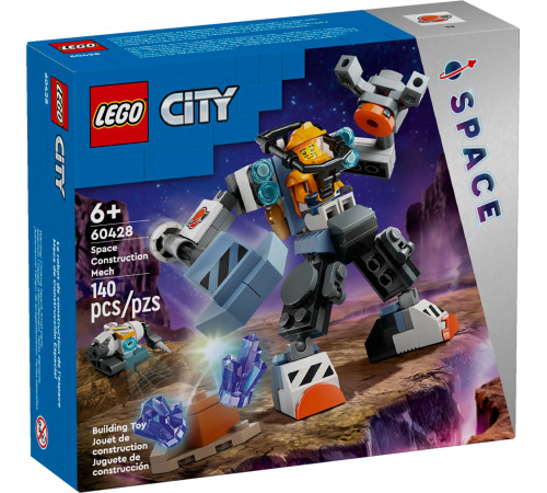  lego city 60428 Конструктор "Строительный космический робот" (140 дет.)