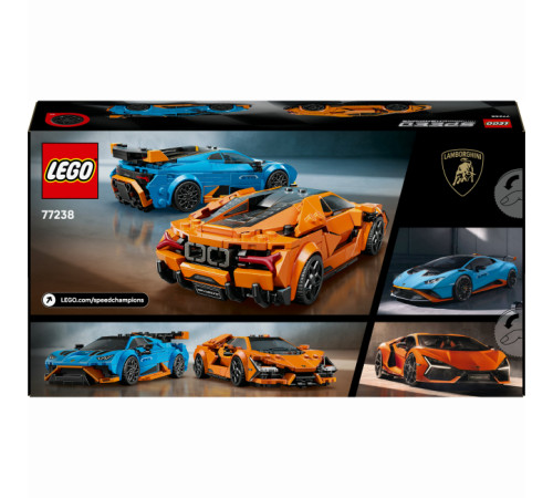 lego speed ​​champions 77238 Конструктор "lamborghini revuelto și hurac&aacute;n sto" (607 дет.)