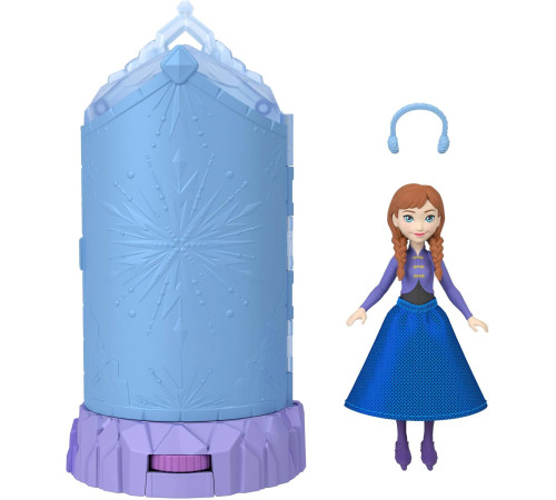 disney princess jcr90 set surpriză  cu mini păpușă "frozen: mysterious tower"