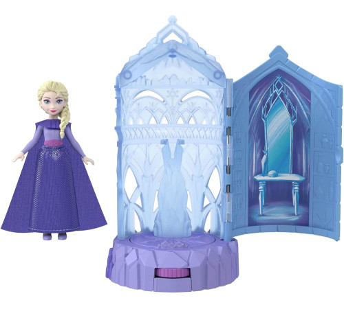 disney princess jcr90 set surpriză  cu mini păpușă "frozen: mysterious tower"