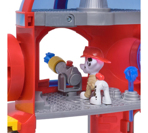 paw patrol 6073760 set de joacă „stația de pompieri a lui marshall. patrula cățelușilor”