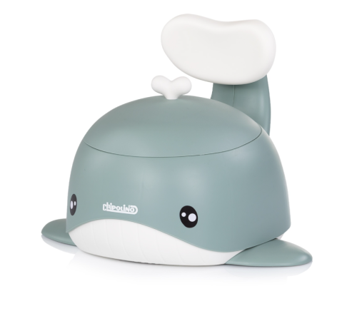 chipolino gwha02503gr Горшок с крышкой "Кит" зелёный