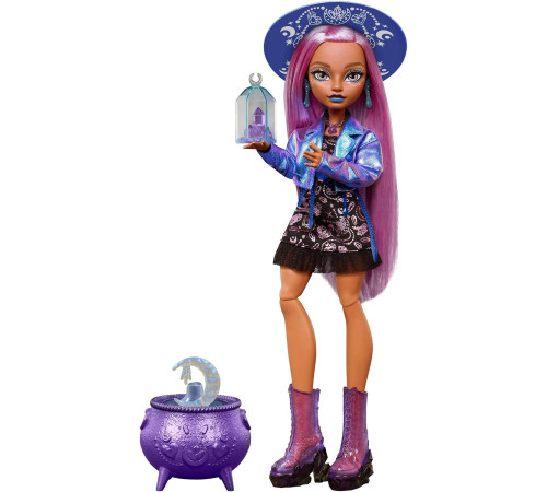  monster high jmb90 Коллекционная кукла Лейла Стоун &laquo;Магия лунного заклинания&raquo;
