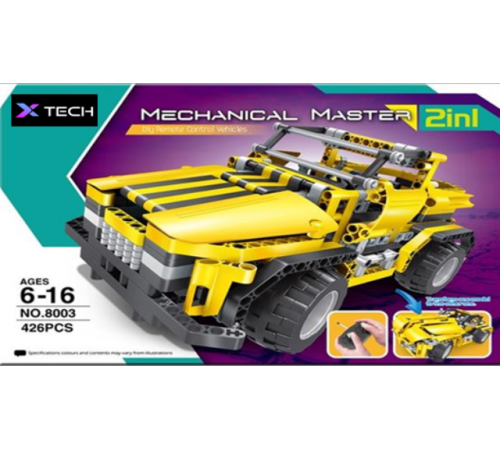xtech bricks 8003 constructor cu telecomandă 2-in-1 "pick up truck & roadster" (426 el.)