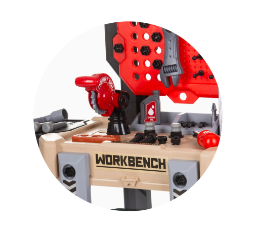 chipolino dipk002433tt set de joacă 2 &icirc;n 1 "masă de scule &icirc;ntr-o valiză" (78 pсs)