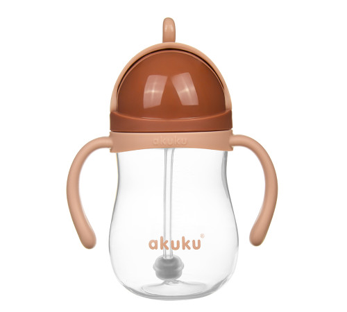  akuku-66331 a0729 cană cu pai și greutate pentru copii (9 luni+) 280 ml.