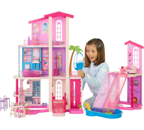 Детский&nbsp;магазин в Кишиневе в Молдове barbie jkg84 Интерактивный модульный "Дом мечты barbie 2026" (65 предметов)
