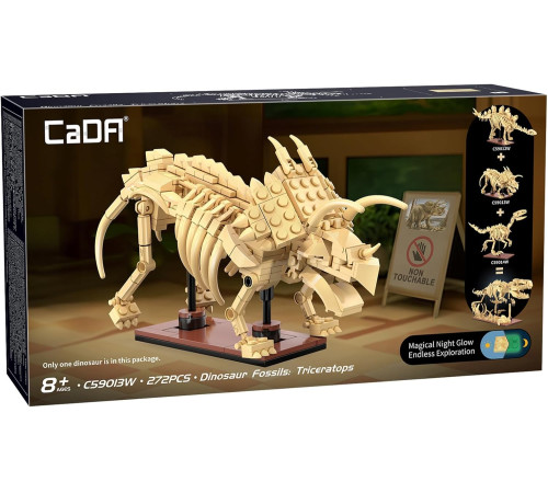  cada c59013w Конструктор "Скелет Велоцираптора" (272 дет.)