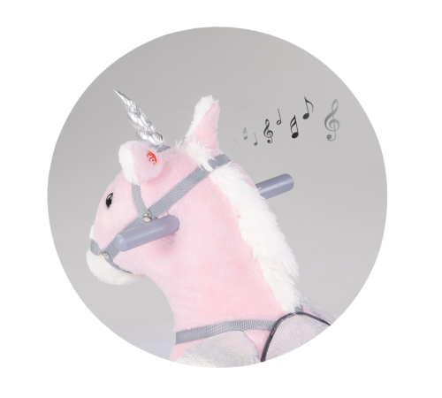 chipolino rhor02402pink balansoar muzical "unicorn" (roz)