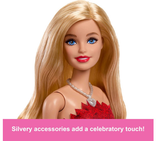 barbie jgd25 păpușa "barbie mattel 80th" ruby red