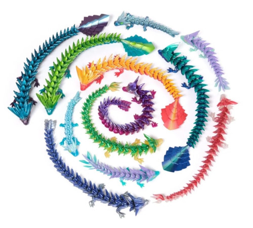 spin master 6073428 jucarie surpiza "crystalyx dragon" (30 cm) 
